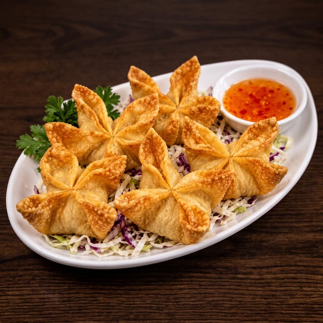 Crab Cheese Wontons.