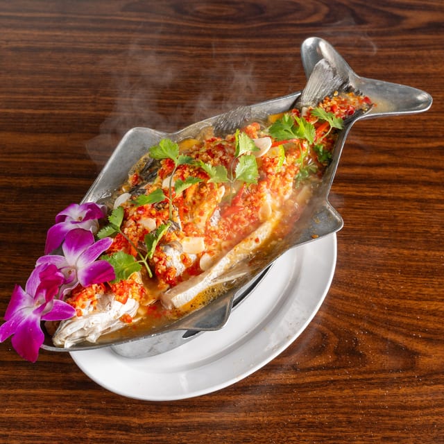 Steamed Lime Fish.