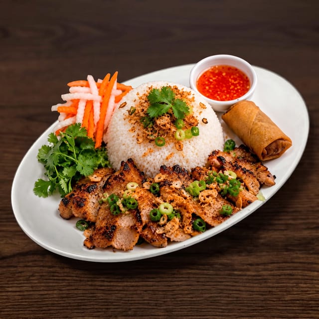 Rice with Grilled Pork.