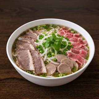 Steak, Brisket, Beef Ball, Noodle Soup