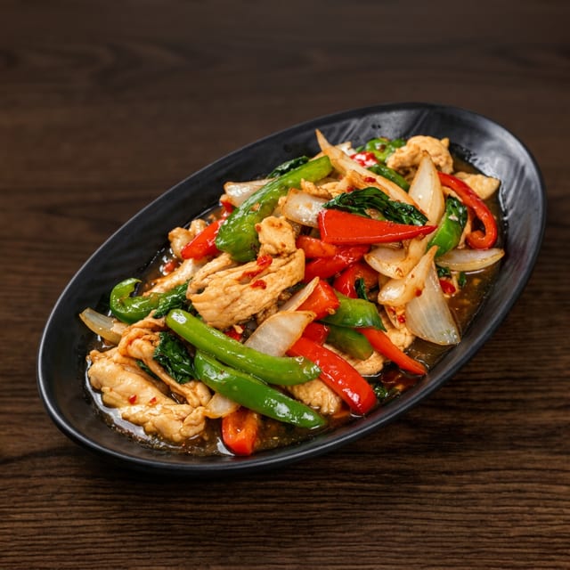 Pad Kra Pao (Basil Stir Fried).