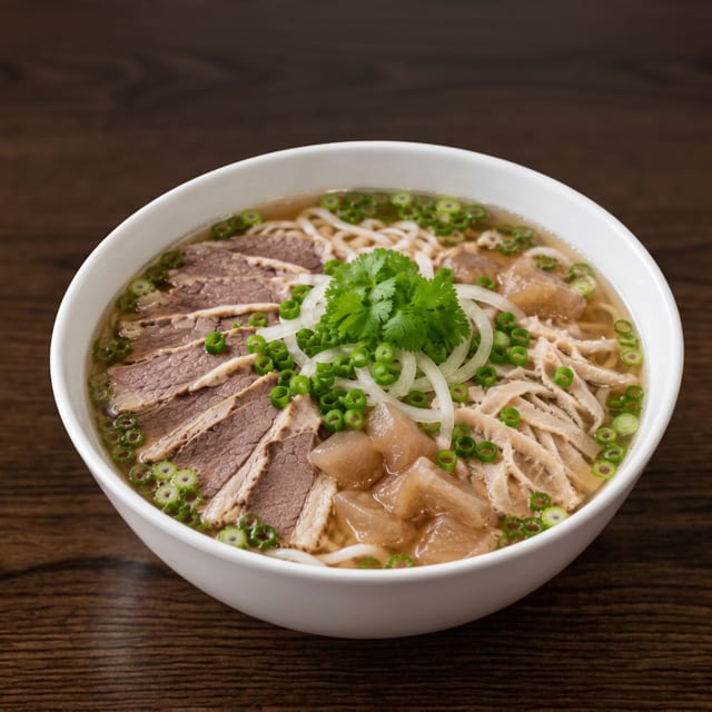 Steak, Brisket, Noodle Soup.