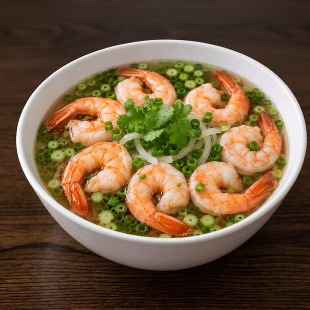 Shrimp Noodle Soup.